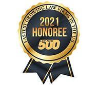 2021 honor award for fastest growing law firm - Serving Immigrants